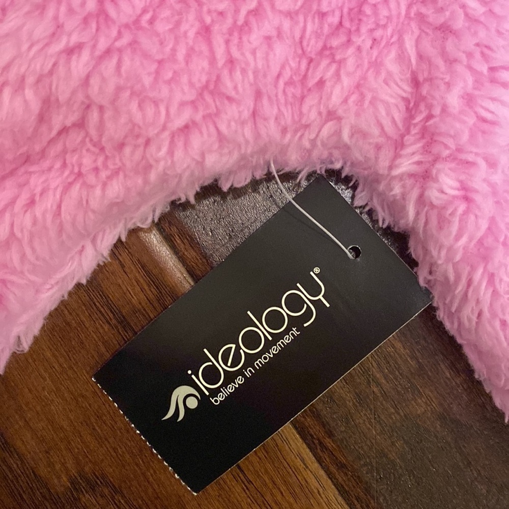 Ideology pullover sweater longsleeve furry soft mock collar jacket pink S (7/8) - Picture 6 of 11